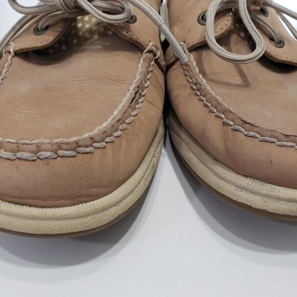 Sperry Woman's Tan Leather Boat Shoes / Topsiders, Size 8.5 M - Picture 5 of 8